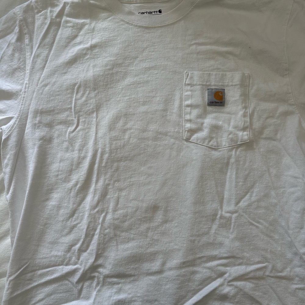 Carhartt Men's Classic White Tee with Pocket